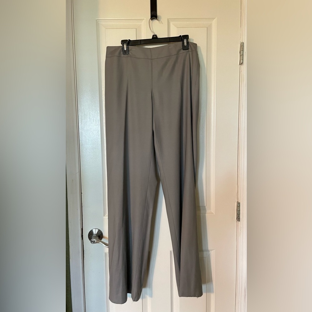 Giorgio Armani Gray Straight-Leg Trousers